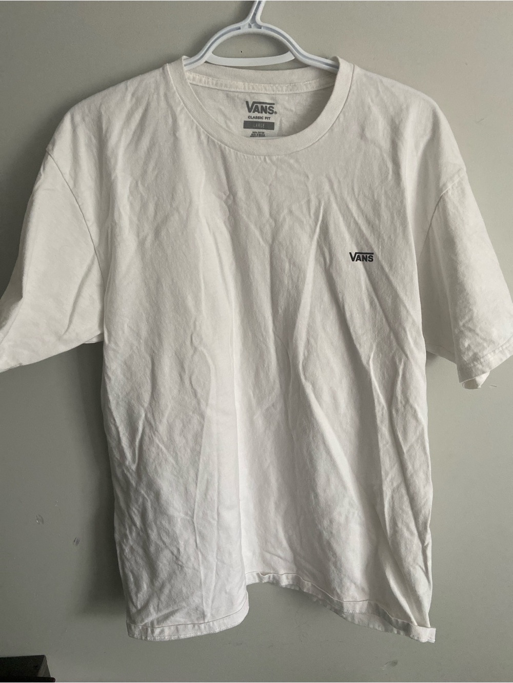 Vans White Short-Sleeve Logo Tee